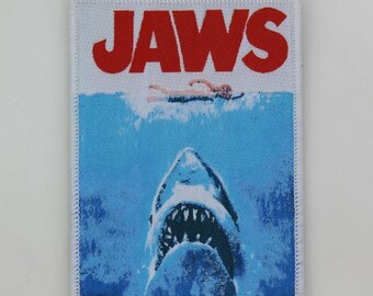 PATCH - JAWS (woven) - Horror movie, Great White Shark, Spielberg