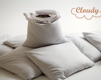 16x20 Buckwheat pillow Organic Buckwheat hull pilow Bed Sleep Best pillow Neck support pillow for neck pain Orthopedic Cervical pillow