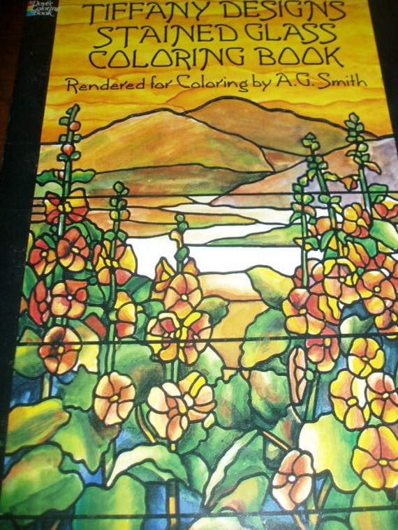 Tiffany Designs Stained Glass Coloring Book A. G. Smith 1991 Tiffany Designs Stained Glass Coloring Book A. G. Smith 1991