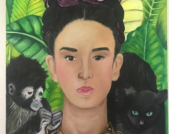 Custom Self-Portrait Frida Kahlo Inspired