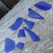 8 seaglass beer bottle glass pendants, beads