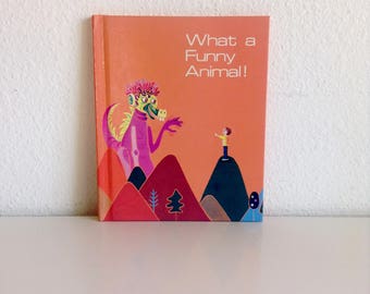 Vintage 1989 Children's Textbook: “What a Funny Animal!”, Imagination An Odyssey Through Language Series (Book 6)