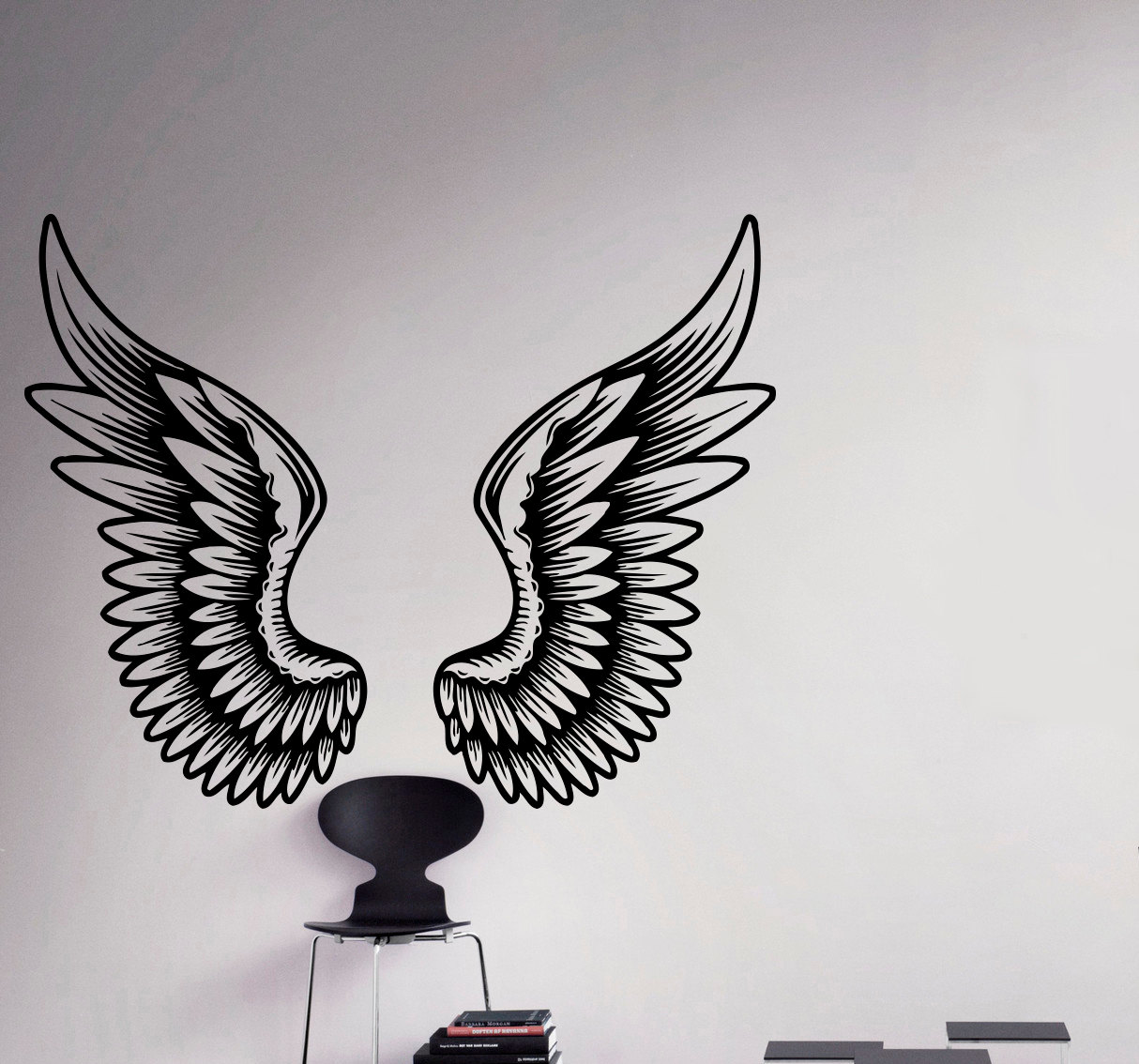 Angel Wings Wall Decal Beautiful Feathers Vinyl Sticker Home