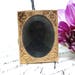 Antique Tin Type Photograph of a Man from the 1800's, Tiny Tintype in Brass Frame with String for Hanging