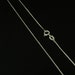 Thin Silver Diamond Cut Square Snake Chain // 925 Sterling Silver // 1.1mm Gage // Light Pendant Chain