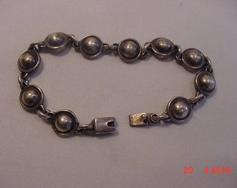 Vintage Mexico Sterling Silver Bracelet 18 - 920 M