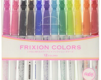 Free shipping Pilot Erasable Ink Pen Frixion Colors 12C SFC-120M12C( from Japan )