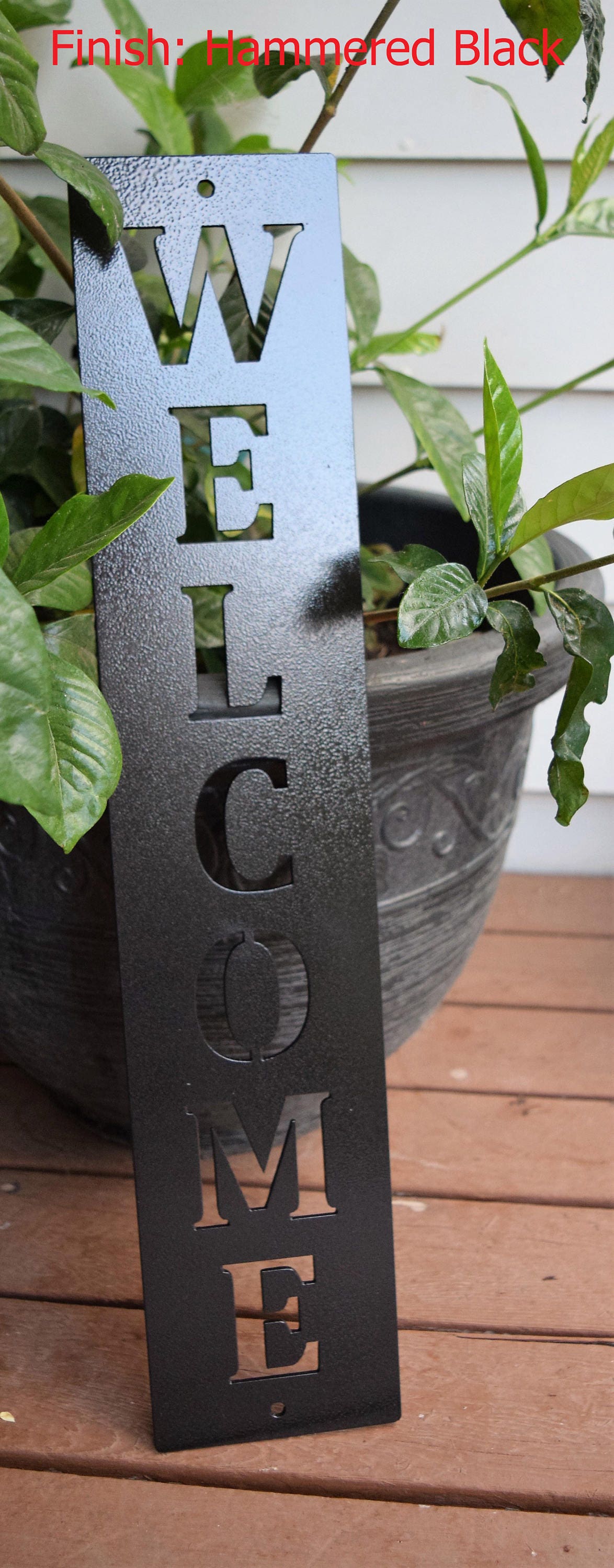 Vertical Metal Welcome Sign | Metal Wall Art | Monogram| Metal Art|Metal Wall Decor| Custom ...