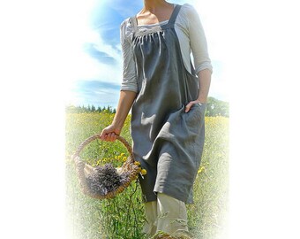 Japanese apron pattern / pinafore / digital epattern / sewing pattern/ plus size / XL / large / medium / epattern by Verity Hope