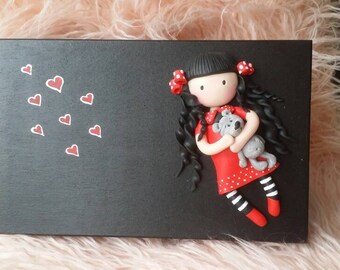 Wooden box for jewerly storage or keepsake treasure