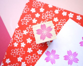 Cherry blossom stamp, Wedding tree, Japanese stationery, Sakura stamp, Hobonichi stamp, Japanese stamp, Kawaii flower, Custom stamp
