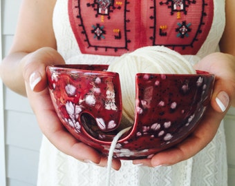 Pottery Knitting Bowl | Yarn Bowl | Knitting Bowl | Ceramic | handmade in my Charleston, SC studio