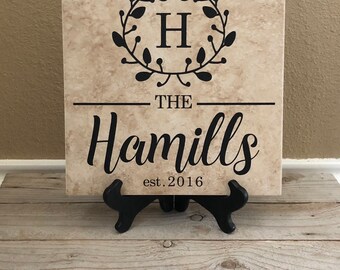 Personalized Wedding gift, Gift for Couple, Wedding Gift, Wedding Shower Gift, Last Name Established, Gift for Couple, last name sign