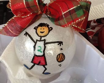 PERSONALIZED BASKETBALL ORNAMENT