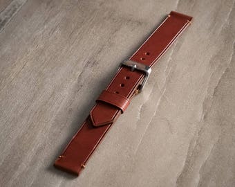Hand Stitched Vintage Style Watch Strap