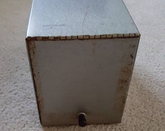 Vintage Metal Pharmacy file box