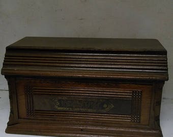 Antique Wooden sewing machine cover