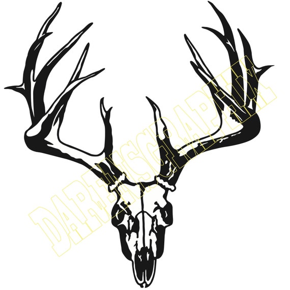 Download DXF File Deer Skull