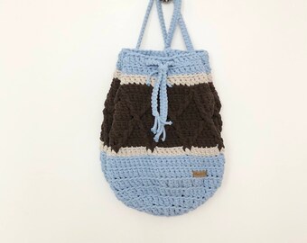large crochet backpack