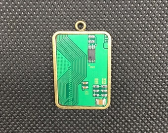 Computer Chip Jewelry Pendant