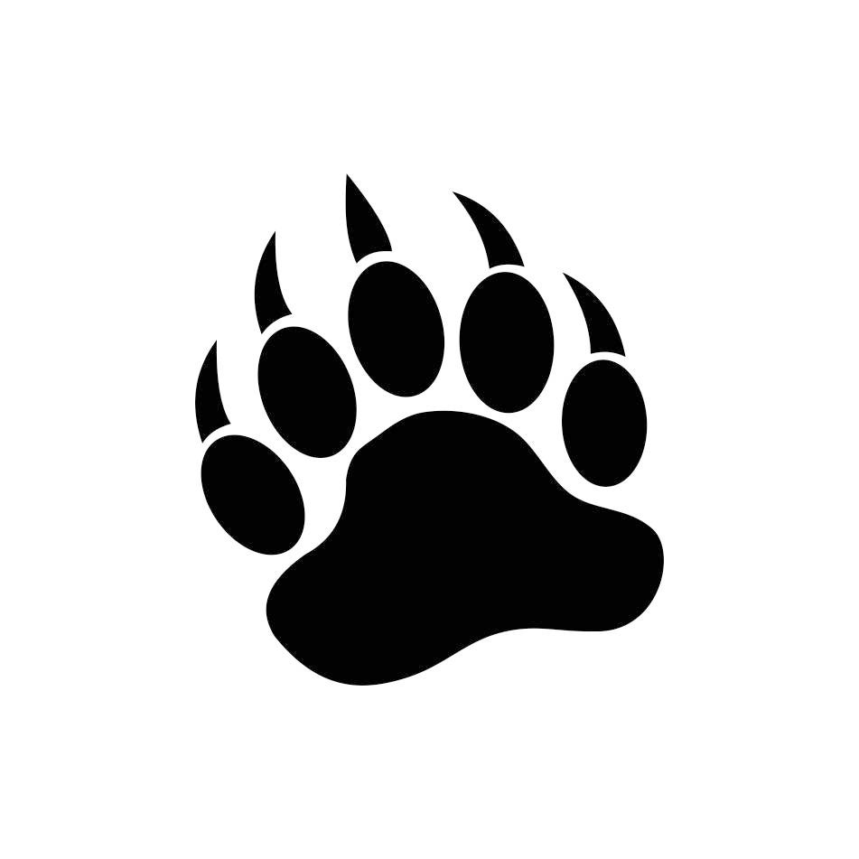 Bear Paw Graphics SVG Dxf EPS Png Cdr Ai Pdf Vector Art