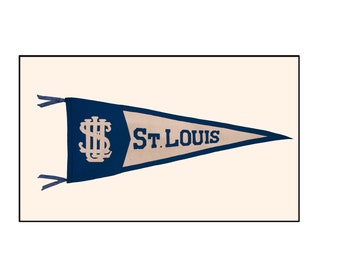 Vintage St. Louis University Pennant "Circa 1920"