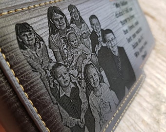 mens wallet, photo wallet mens, leather wallet, fathers day gift, anniversary gifts for men, personalized wallet, men's wallet, gift for men