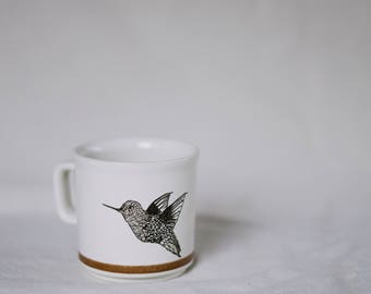 hummingbird mug | hand painted