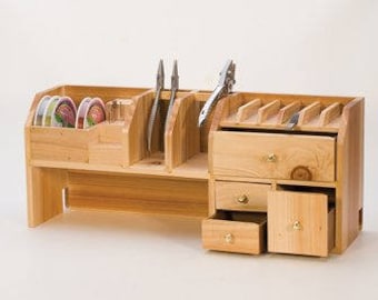 Bench Top Tool Organizer for Pliers, Wire, Beads & Craft Items