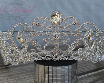 Swarovski Tiara, QuinceaneraTiara, CrystalTiara ,Wedding Tiara ,Crown , Wedding Headpiece, Bridal Tiara, Crystal Headpiece, Bridal Headpiece