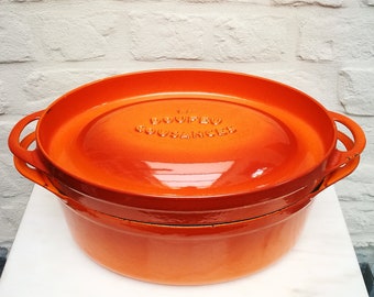 huge la doufeu cousanse cast iron dutch oven 5,5 kg 37 cm