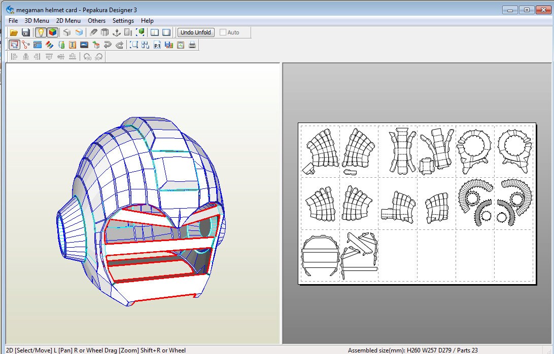 Mega Man Pepakura Template Pack From Hazmatcosplay On Etsy Studio