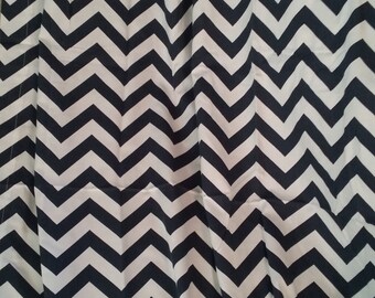 Bedroom curtains, window curtains, Navy blue chevron, chevron curtains, blue curtains, blue and white, chevron, window curtain panel