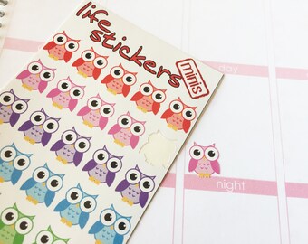 40 Owl Stickers!! Decorate your Erin Condren, Plum Paper, Filofax and other planners with these stickers. Stay organized with Life Stickers.