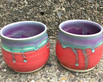 Fire Orchid Tea/Wine Cups