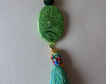 Green Hope necklace - Made in FRANCE
