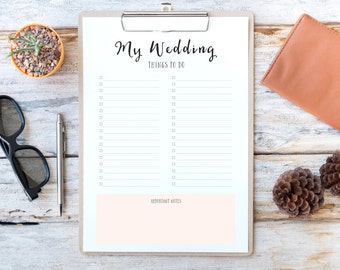 wedding planner printable wedding check list check list printable to do list