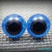 15 mm Special Handpainted Safety Eyes, 1 pair of Realistic Iris Eye, Unique Amigurumi Eyes, Blue Safety Eyes with Washer R079