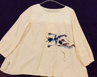 Hand-painted Blouse silk