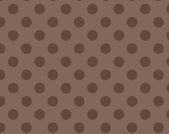 Medium Tone on Tone Dots Brown: Riley Blake Designs Cotton Basics 1 Yard