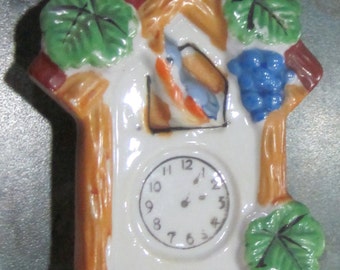 Vintage Japan Wall Pocket Coo Coo Clock 1950 Era