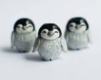 Dread beads Penguins /dread accessories/ dreadbeads