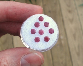 8 Ruby Round Loose Faceted Natural Gems 4.0mm Each