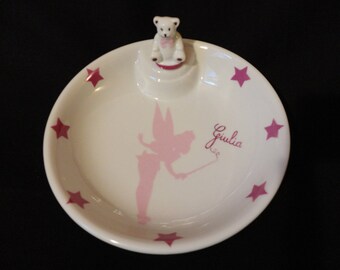 Hand painted baby underfloor plate