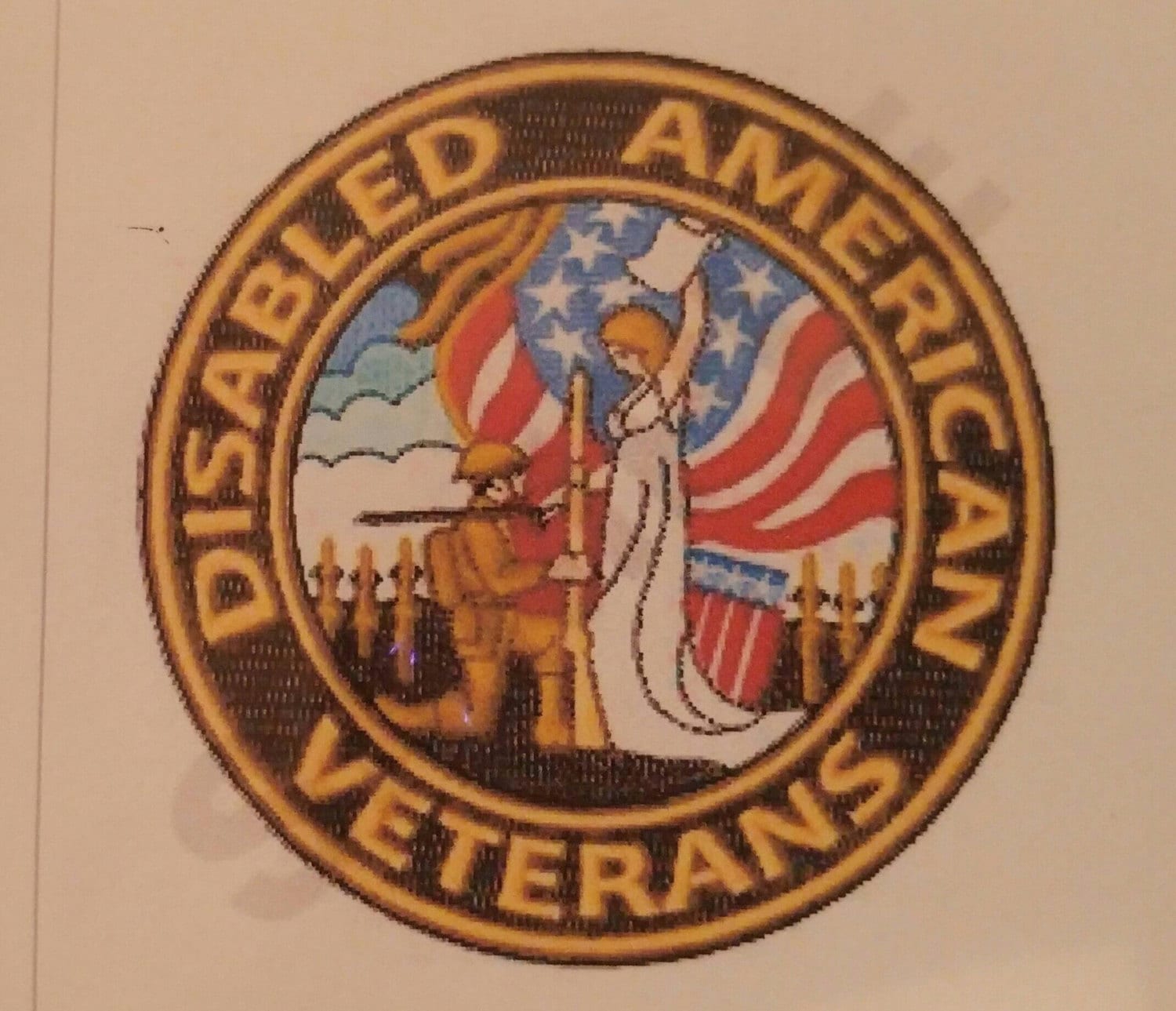 Embroidered Disabled American Veterans Logo for TShirts