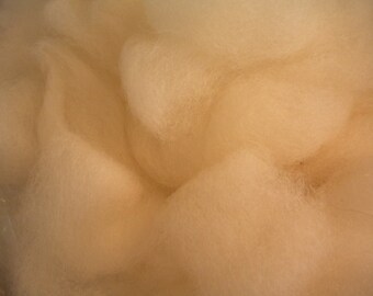 8 oz. Soft as a Cloud Shetland Romney Wool Roving For Hand Spinning, Felting, Pin Cushion Fluff