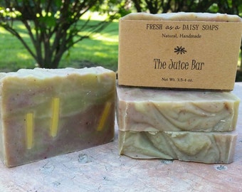 The Juice Bar, Superfood Soap, Cold Process Handmade Soap, Organic, Vegan, All Natural