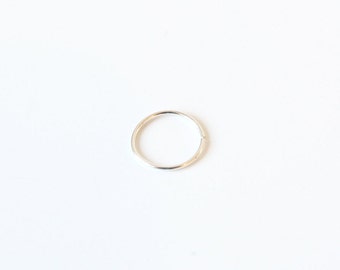 24G Sterling Silver Infinity Ring • Nose, Nostril, Tragus, Helix, Cartilage Hoop, Earring • Recycled Eco Silver • Handmade