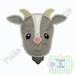 Applique Farm Goat Machine Applique Design