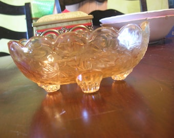 Floragold Iridescent Open candy dish